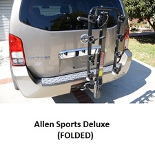 Allen Sports rack folded.