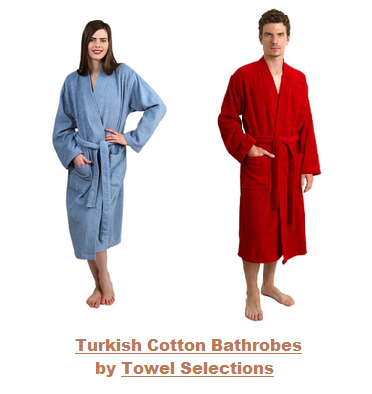 Turkish Cotton Bathrobes by Towel Selections