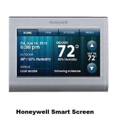Honeywell Smart Thermostat  Screen