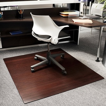 Compare Office Chair Mats Bamboo Wood Laminate Or Plastic