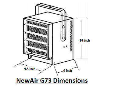 NewAir  G73 Dimensions