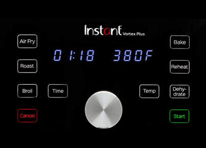 Instant Vortex Plus 6-in-1 Air Fryer Controls