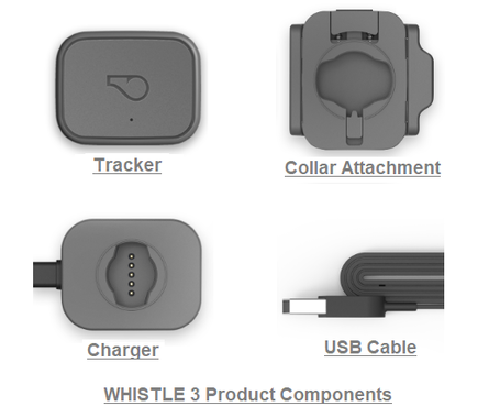 Whistle 3 GPS Tracker Components