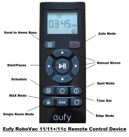 Eufy RoboVac 11/11+/11c Remote Control Device