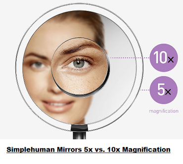 Simplehuman Sensor Mirror Magnifications