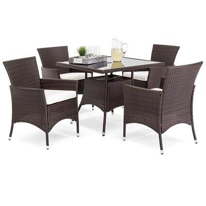 Best Choice Products 5-Piece Wicker Patio Dining Set