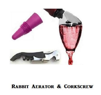 Rabbit Aerator and Corkscrew Set